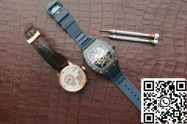 11 70 1e8fc261 5369 4a6d 8fe8 e436b9d7c539 Richard Mille RM055 1:1 Best Edition KV Factory Mørkeblå rem