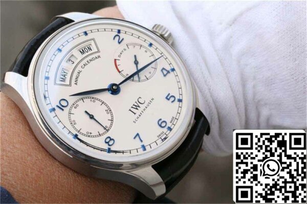 11 76 2df9c4ee 03b7 4e61 ad71 5a36ab7c8b17 IWC Portugieser IW503501 1:1 Best Edition ZF Factory Quadrante bianco