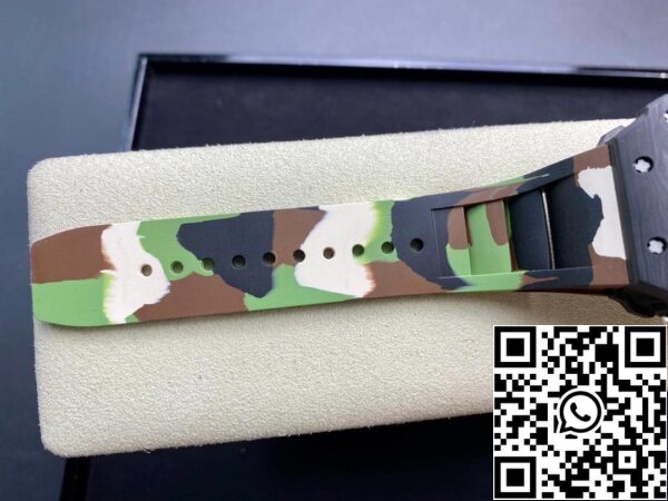 111 59 Richard Mille RM-011 1:1 Best Edition KV Factory V2 Carbon Fiber Camo Strap