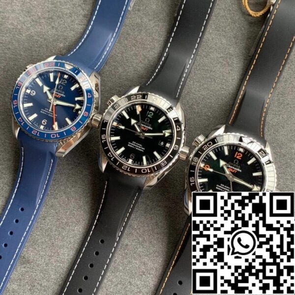 12 18 Omega Seamaster 232.32.44.22.03.001 1:1 Beste Editie VS Fabriek Blauwe Wijzerplaat