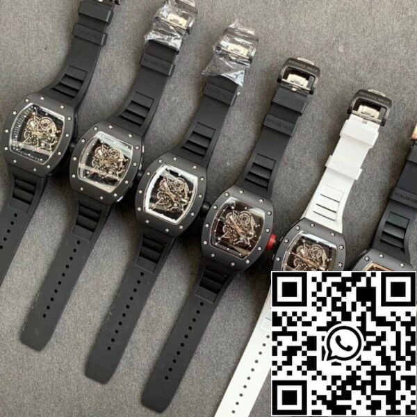 12 24 91a59a30 d14b 4485 a45f 51926b39f619 Richard Mille RM055 1:1 Best Edition KV Factory V2 Ceramic Black Strap