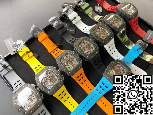 12 25 67a92dac 0ada 43c2 b5ff 9867ffcc1eb2 Richard Mille RM-011 1:1 Meilleure édition KV Factory V2 Bracelet en fibre de carbone camouflage