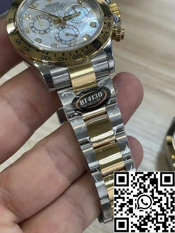 12 2 7db8095f 4dc7 4364 9afe 036cfca1dde4 Rolex Daytona M116503-0007 1:1 Najlepsza edycja BT Factory Masa perłowa Tarcza