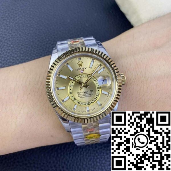 12 3 76beda03 49e0 4bb8 b3c3 7682fd8ec78b Rolex Sky Dweller M336933-0002 1:1 Best Edition Noob Factory V2 Champagne Dial