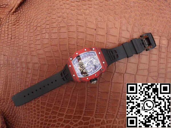 12 49 Richard Mille RM53-01 1:1 Best Edition KV Factory Red TPT Hiilikuitu