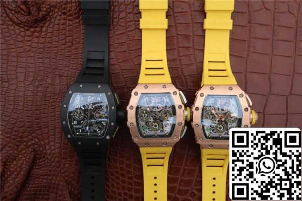 12 67 6feb3a3a 90c1 4097 8781 3416b7291e47 Richard Mille RM-011 1:1 Best Edition KV Factory Musta hihna