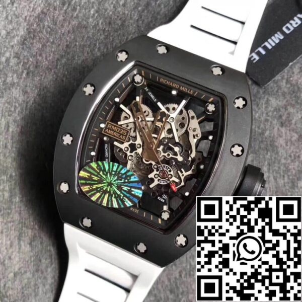 12 69 Richard Mille RM035 Americas KV Factory 1:1 Best Edition Correa blanca