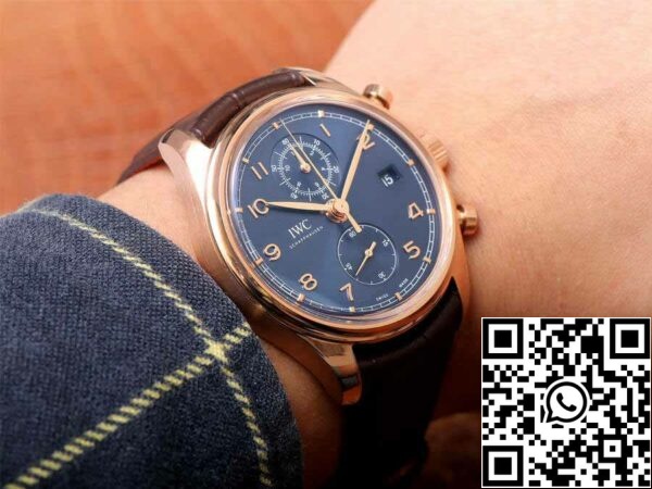 13 6 be761027 3235 433f 84fd 6ec8a4aa1cad IWC Portugieser IW390305 1:1 Best Edition ZF Factory Blue Dial