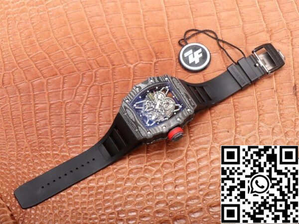 14 7efa0dd3 660c 4bb5 8b38 2d0599427fa8 Richard Mille RM35-02 1:1 Best Edition ZF Factory Caixa em fibra de carbono