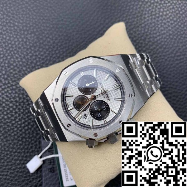 1555008459 2974300223 2 Audemars Piguet Royal Oak 26331 1:1 Beste Editie OM Fabriek Witte Wijzerplaat Roestvrij Staal