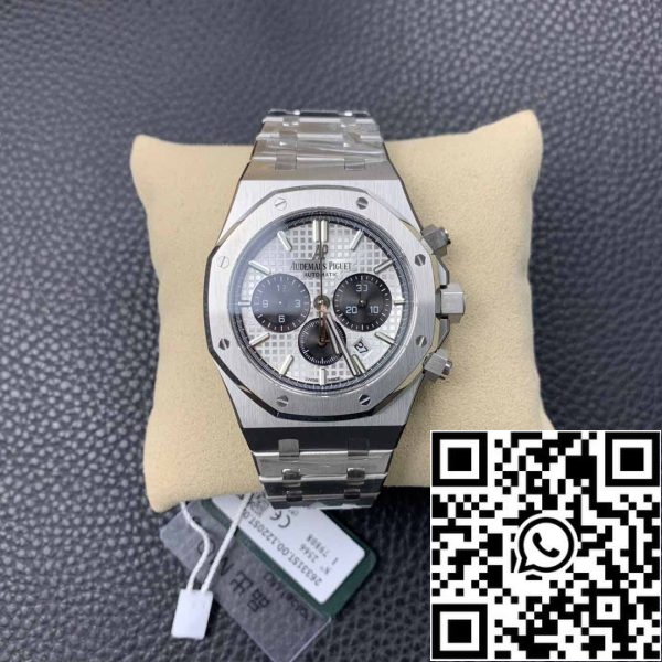 1555008459 3311973730 0 Audemars Piguet Royal Oak 26331 1:1 Best Edition OM Factory White Dial ruostumatonta terästä