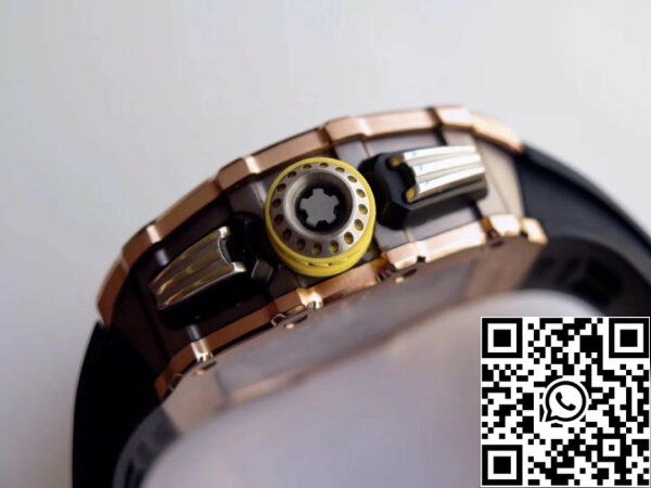 1566059217 3195035296 5 Richard Mille RM11-03 Oro rosa 1:1 Best Edition KV KU+ Cinturino nero di fabbrica