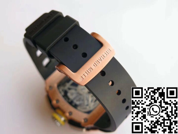 1566059217 3355473153 8 Richard Mille RM11-03 Rose gold 1:1 Best Edition KV KU+ Factory Black Strap