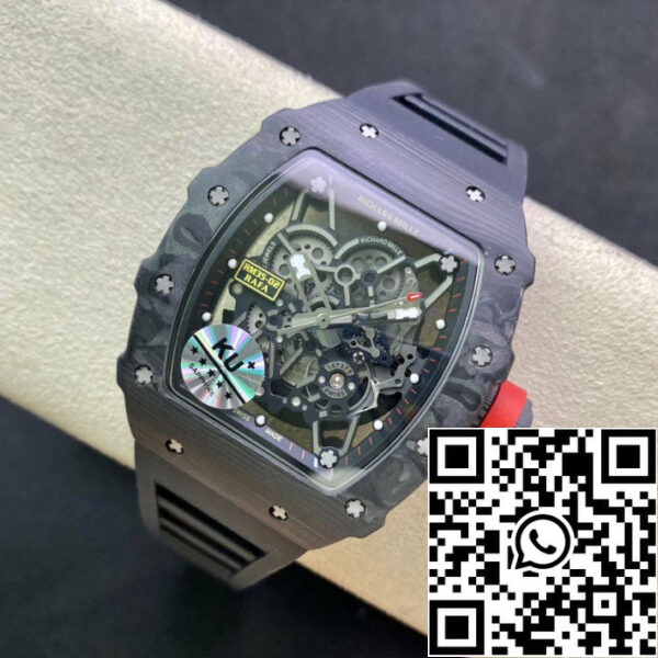 1646292618390211 Richard Mille RM035-02 1:1 Best Edition KU Factory Carbon Fiber Schwarz Armband