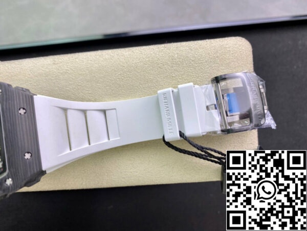 1646392854242032 Richard Mille RM035-02 1:1 Best Edition KU Factory Carbon Fiber White Strap