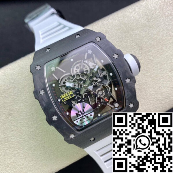 1646392854722479 Richard Mille RM035-02 1:1 Best Edition KU Factory Hiilikuitu valkoinen hihna