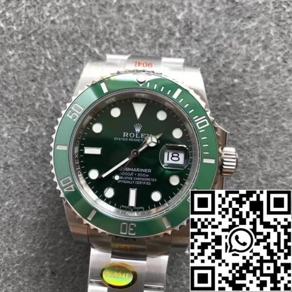 17 1 Rolex Submariner 116610LN 1:1 Καλύτερη έκδοση Noob Factory V12 Πράσινος κύκλος