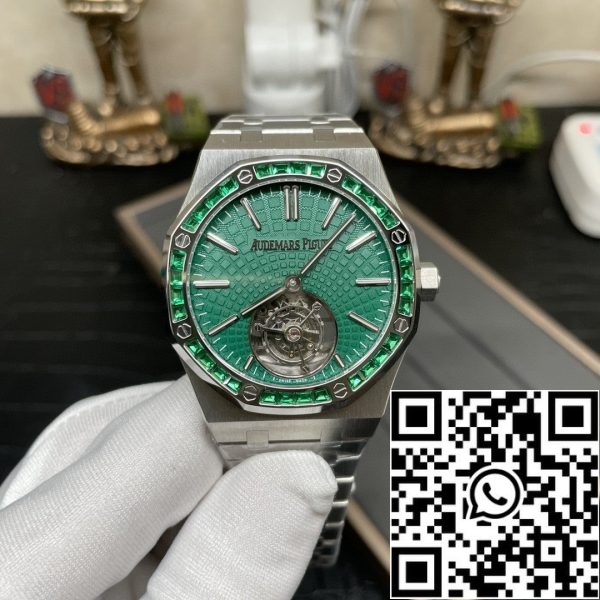 1721716151339 Audemars Piguet Royal Oak Tourbillon 26532IC.EE.1220TI.01 1:1 Best Edition R8 Factory Green Dial