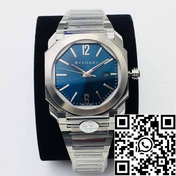 1 60a96154 782a 44de b490 707010f99759 Bvlgari Octo 102105 BGO38C3SSD 1:1 Best Edition BV Factory kék számlap