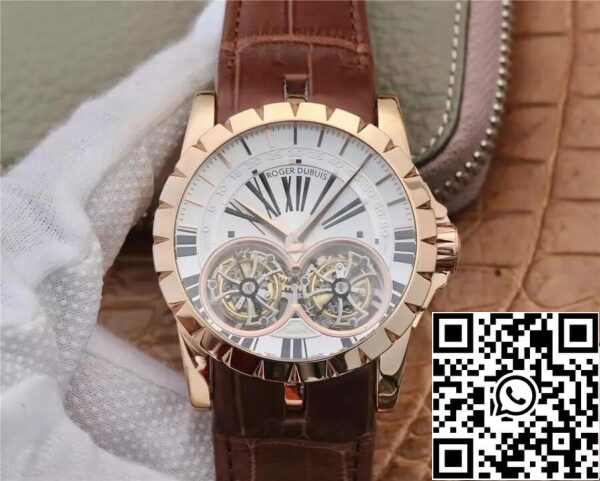 2 102 306a2f19 0751 4b99 9657 4c69d5273844 Roger Dubuis Excalibur RDDBEX0249 1:1 Best Edition JB Factory Tourbillon Quadrante Bianco