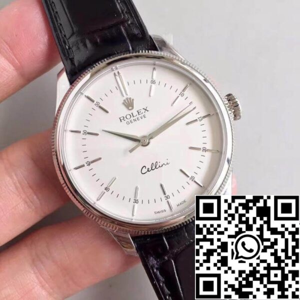 2 103 Rolex Cellini 50509 MKS Factory 1:1 Best Edition Schweizer ETA3132 Weißes Zifferblatt