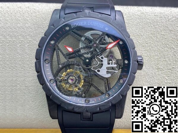 2 103 26a1b808 ef49 48d0 8f06 6ac95affb149 Roger Dubuis Excalibur DBEX0577 1:1 Best Edition BBR Factory Tourbillon Skeleton Dial