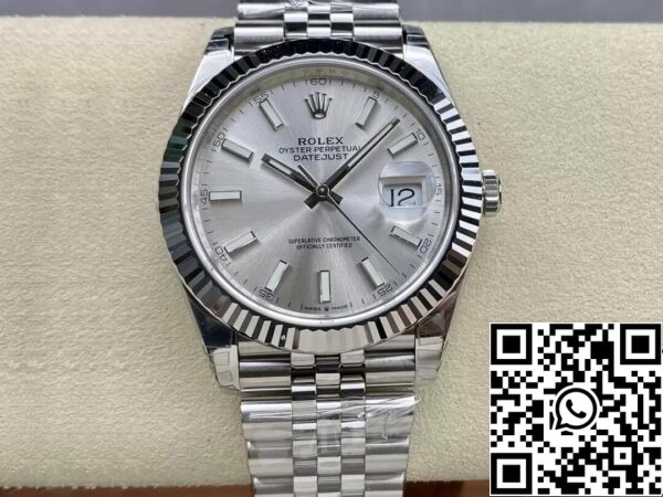 2 104 Rolex Datejust M126334-0004 1:1 Paras painos VS Factory Silver Dial