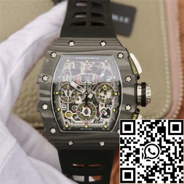 2 104 22ecfde0 504e 41cc bd64 bb14ce9f6bd3 Richard Mille RM11-03 1:1 Best Edition KV Factory Musta hiilikuitu kotelo