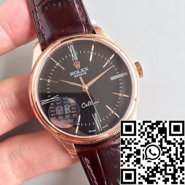 2 104 cc5bd758 d396 40eb b728 5326272e84ed Rolex Cellini 50505 MKS Фабрика 1: 1 Най-доброто издание швейцарско ETA3132 Black Dial