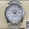 2 105 Rolex Datejust M126334-0010 1:1 Best Edition VS Factory Weißes Zifferblatt