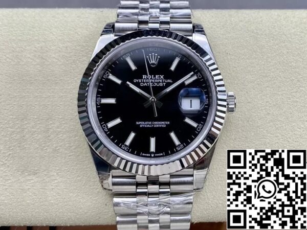 2 106 Rolex Datejust M126334-0018 1:1 Най-добро издание VS Фабрика черен циферблат