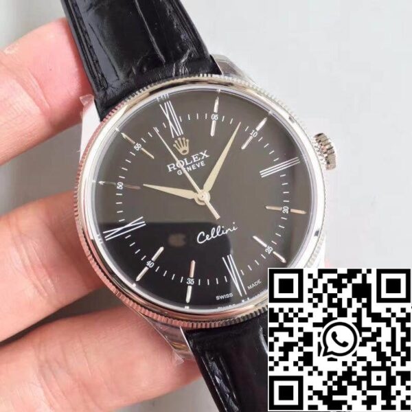 2 106 7313eaba 67fa 4b13 84eb d1cc80f50d9f Rolex Cellini 50509 MKS Factory Musta Dial 1:1 Best Edition Sveitsin ETA3132