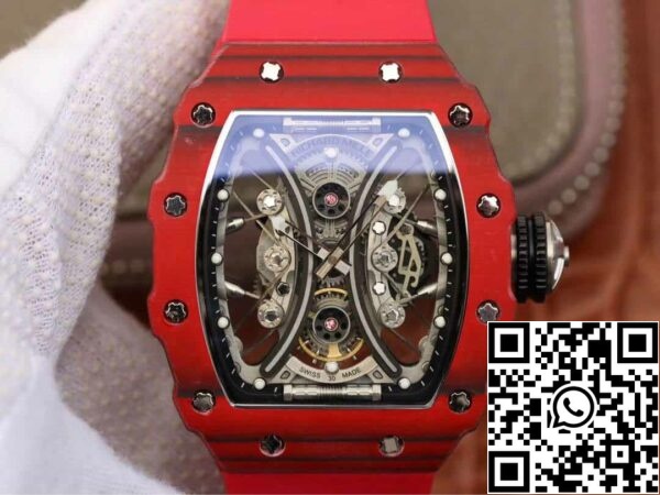 2 107 5e9befdc d918 41f2 8aa4 62f3de120b36 Richard Mille RM53-01 1:1 Best Edition KV Factory Red TPT Carbon Fiber 1:1 Best Edition KV Red TPT Carbon Fiber