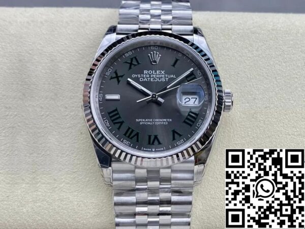 2 108 Rolex Datejust M126234-0045 36MM 1:1 Най-добро издание VS Фабрика сив набиране