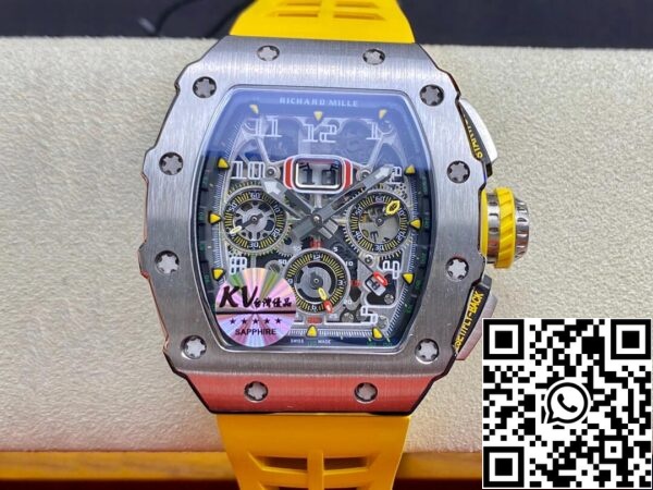 2 109 1a7f36a4 3b28 4e64 97d3 cda94bf3a8cc Richard Mille RM011 FELIPE MASSA 1:1 Best Edition KV Factory Titanium Steel Case