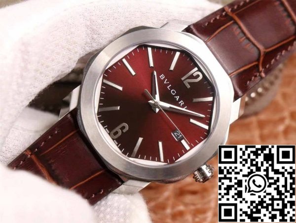 2 10 06ded78d 9b82 4322 9a16 140c0c75209a Bvlgari Octo 102705 1:1 Best Edition BV Factory Reddish Brown Dial