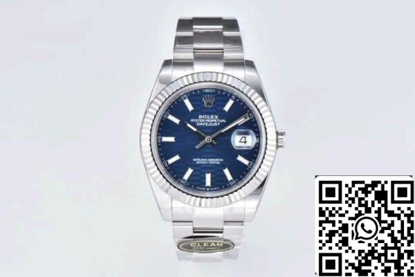 2 10 f74f31ab 4f93 4ae6 aff6 7acc95e1fef0 Rolex Datejust 41MM M126334-0031 1:1 Najboljša izdaja Čista tovarna Blue Dial Oyster Strap