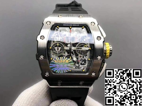 2 110 2f7e326c e20a 425a b8e5 e7320bb02b85 Richard Mille RM11-03 1:1 Best Edition KV Factory Titangehäuse Gummiband