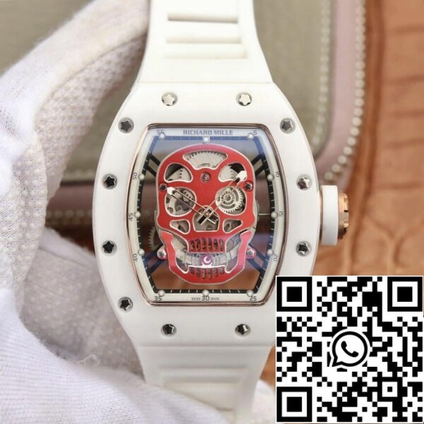 2 111 7D4F2F0A 5ACF 4F17 8AA0 C22C5134C2B1 Richard Mille RM52-01 1:1 베스트 에디션 KV 팩토리 화이트 세라믹