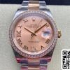 2 112 Rolex Datejust M126281RBR-0016 1:1 Best Edition EW Factory Ροζ καντράν