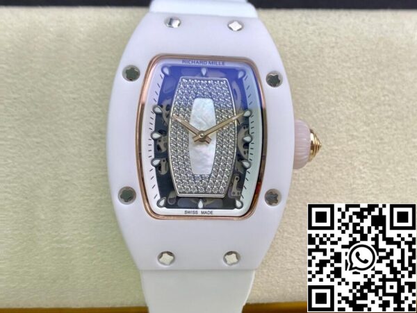 2 113 9407d71a 956a 41df 89f9 f880692167c7 Richard Mille RM 07-01 1:1 Best Edition RM Factory Ceramic White Strap