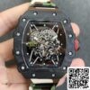 2 114 Richard Mille RM35-02 1:1 Meilleure édition KV Factory V3 Bracelet camouflage