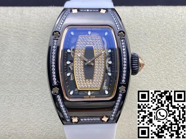 2 114 ec4dfa74 8271 4d2c 941b 4d5c6a8b6196 Richard Mille RM 07-01 1:1 Best Edition RM Factory cassa in ceramica nera