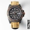 2 115 48d287fe 9bc4 4034 9d18 648354379ff7 Rolex GMT-MASTER II Diw 1:1 Най-добро издание Жълта текстилна каишка