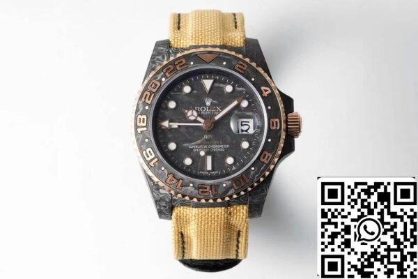 2 115 48d287fe 9bc4 4034 9d18 648354379ff7 Rolex GMT-MASTER II Diw 1:1 Най-добро издание Жълта текстилна каишка