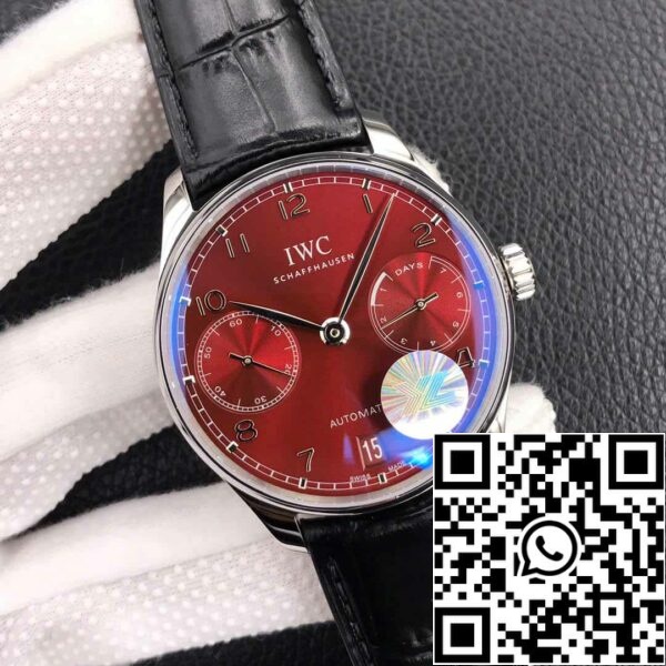 2 117 a8c1f2a1 198b 4cb5 90d8 8264105f0fa7 IWC Portugieser IW500714 1:1 Best Edition YL Factory Burgundy Red Dial