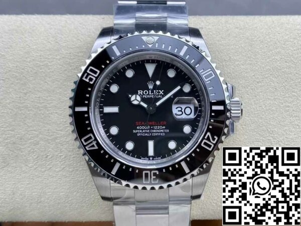 2 118 39b2018c 5934 4c1b a2c2 4f3dcae64760 Rolex Sea Dweller M126600-0002 1:1 Best Edition VS Factory fekete számlap