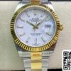 2 11 361fb2ab f220 4534 9c0d 226f68527d4e Rolex Datejust M126333-0015 1:1 Best Edition EW Factory Fehér számlap