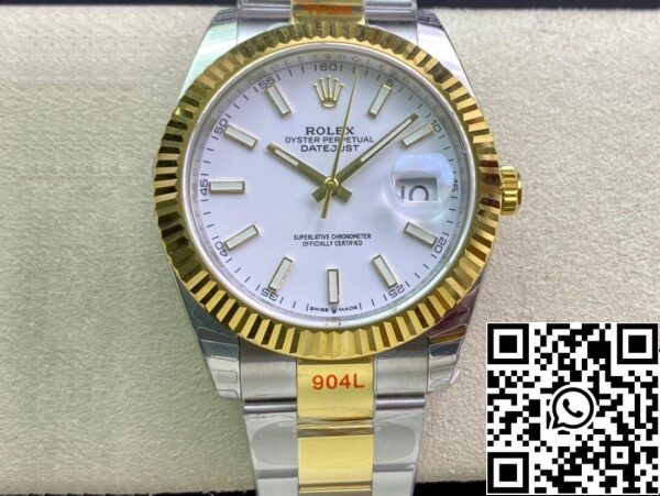 2 11 361fb2ab f220 4534 9c0d 226f68527d4e Rolex Datejust M126333-0015 1:1 Best Edition EW Factory Fehér számlap