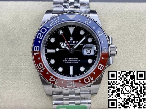 2 11 a37c7468 d0a6 4aa0 9052 27c4e3226c74 Rolex GMT Master II M126710BLRO-0001 1:1 Best Edition C+ Cinturino Acciaio Fabbrica